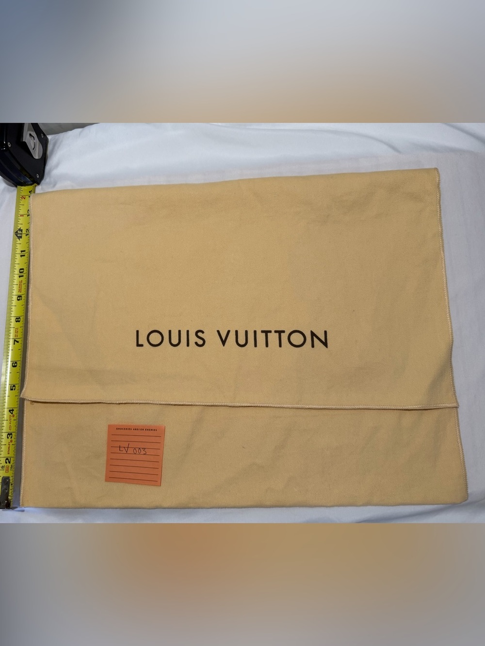 Louis Vuitton Beige Logo Dust Bag - Picture 2 of 5